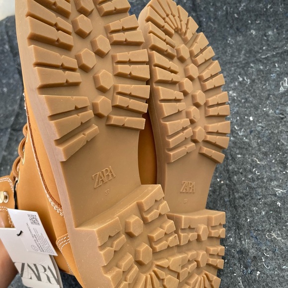 ZARA LACE UP ANKLE BOOTS - Picture 9 of 15